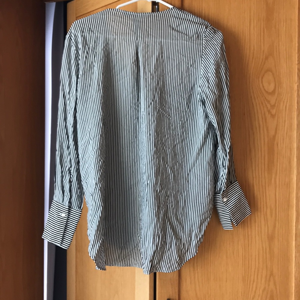 Zara striped button down blouse - Small - Picture 4 of 5
